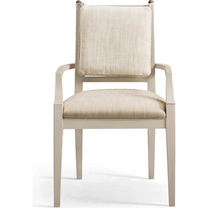 Orion Arm Chair (Set of 2) by Jonathan Charles in london mist. Made from acacia in a transitional style.