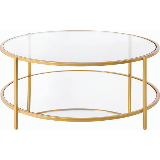 Alecsa - 29277 by Livabliss. Made from top: glass, top: mirror, base: metal in a modern style.