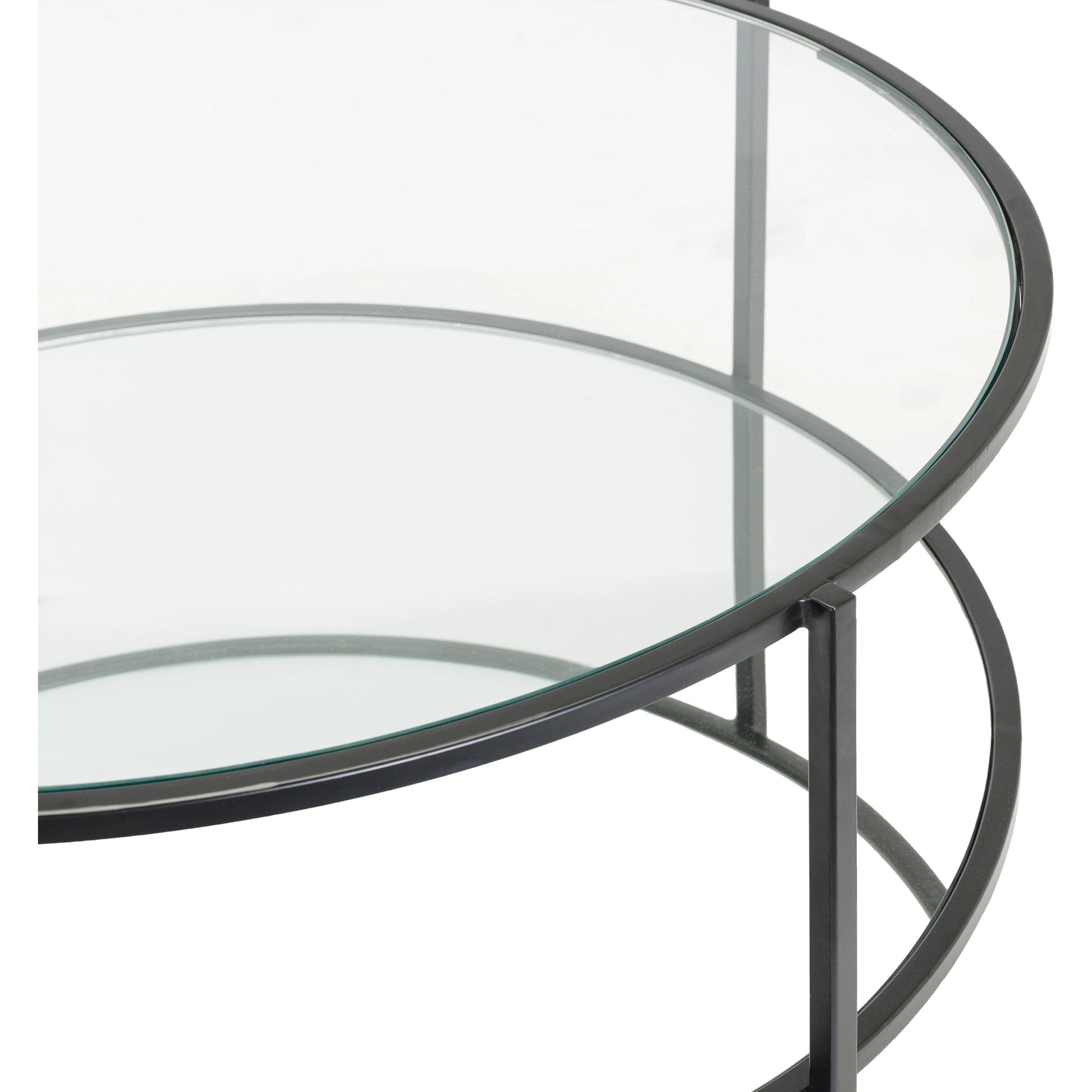 Alecsa - 29277 by Livabliss. Made from top: glass, top: mirror, base: metal in a modern style.