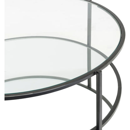 Alecsa - 29277 by Livabliss. Made from top: glass, top: mirror, base: metal in a modern style.