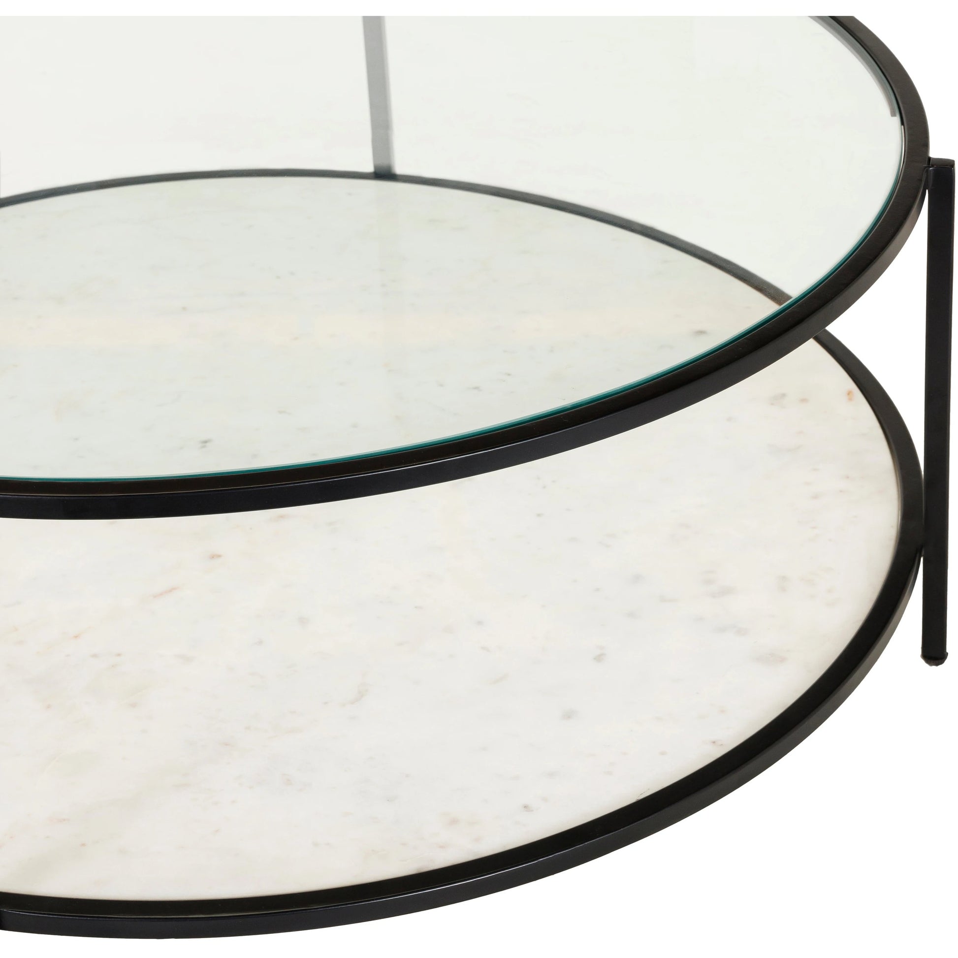 Alecsa - 29277 by Livabliss. Made from top: glass, top: mirror, base: metal in a modern style.