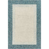Teal, Light Gray, Medium Gray, Cream / 2' x 3'