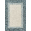 Navy, Teal, Pale Blue, Light Beige, Cream / 2' x 3'