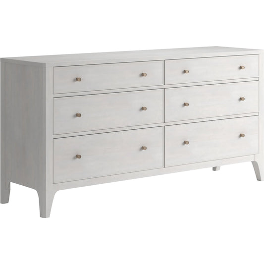 Mezzanine Dresser by A.R.T. Furniture in dove grey. Made from parawood, poplar solids, maple veneer in a modern style.