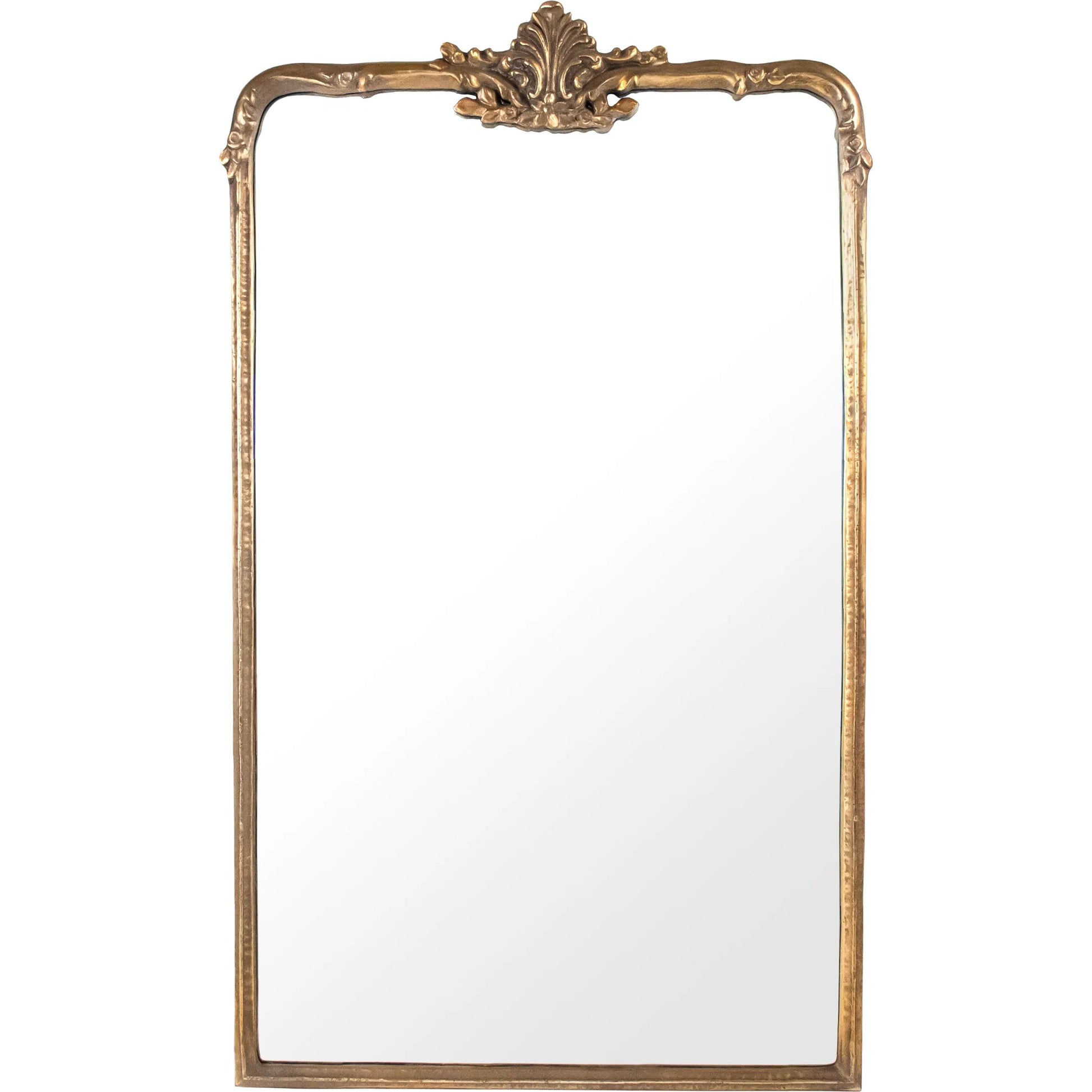 Rami Mirror by Zentique in distressed gold. Made from iron, mirror, mdf in a traditional style.