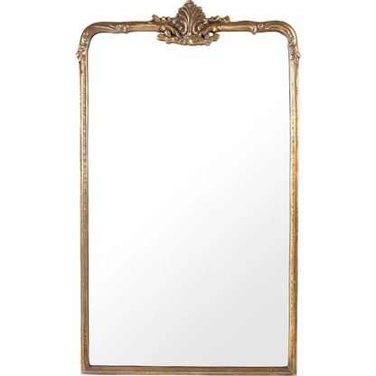 Rami Mirror by Zentique in distressed gold. Made from iron, mirror, mdf in a traditional style.
