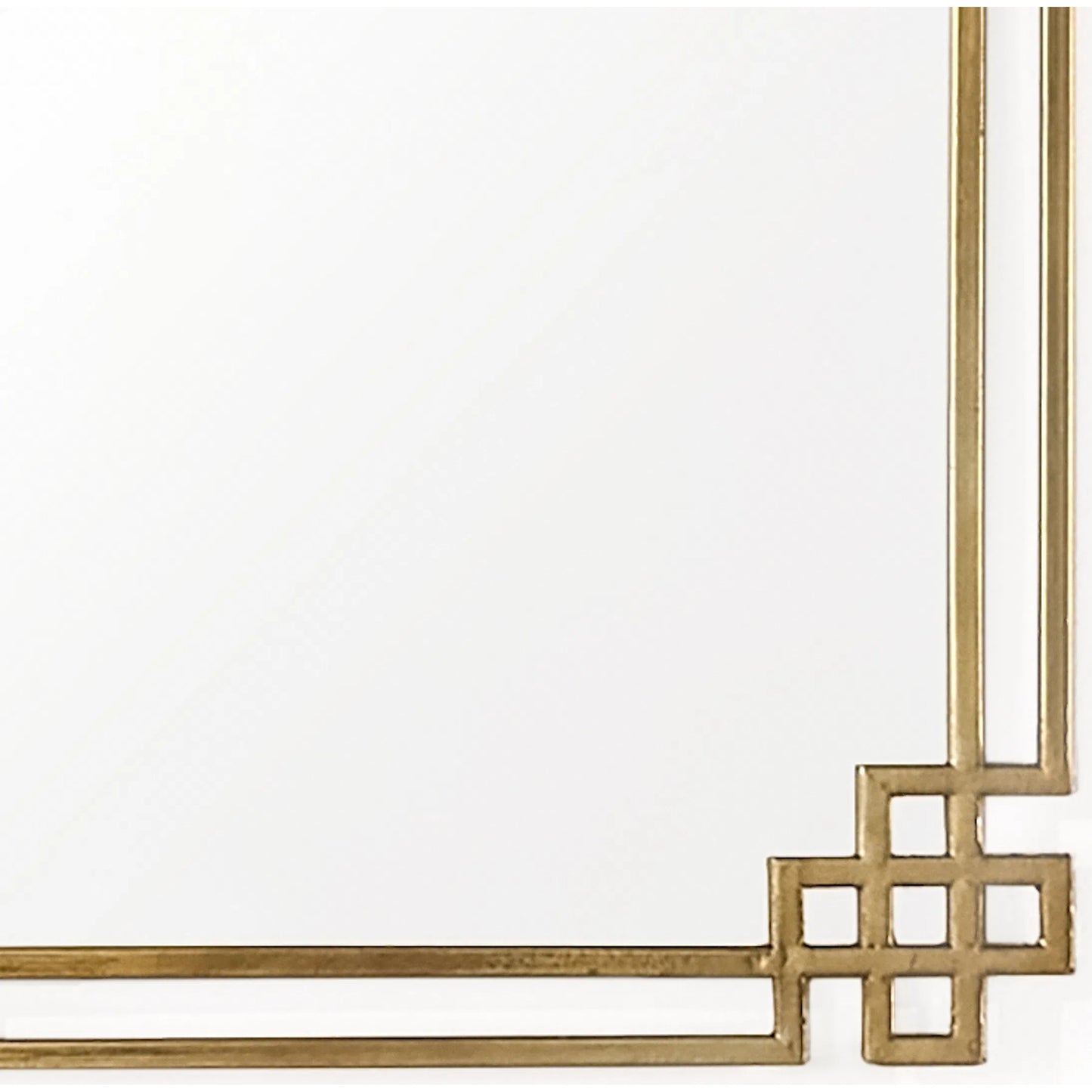 001 SI-2448898 | Closeup | Maeve Mirror by Zentique in antique gold. Made from iron, mirror, mdf in a modern style.