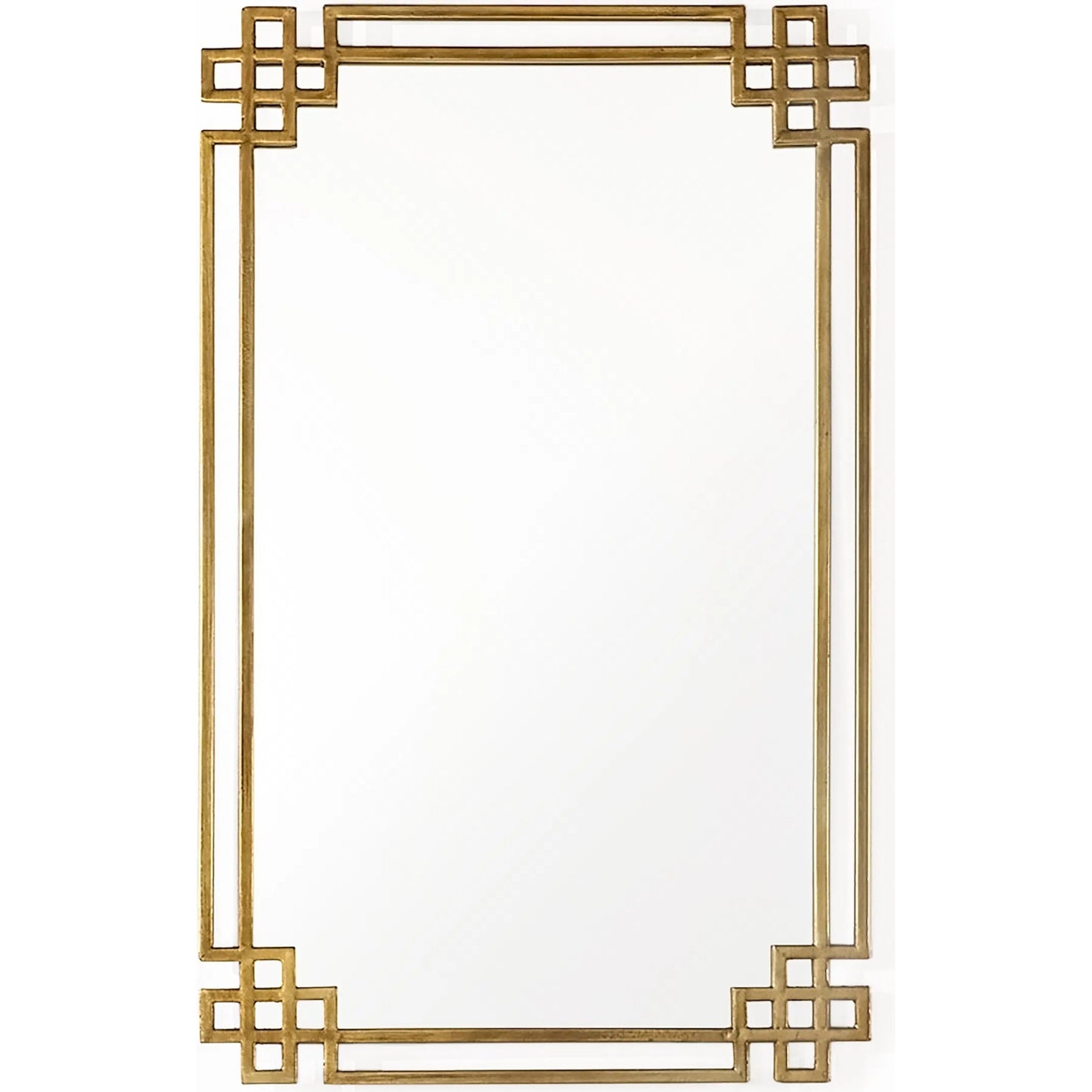 000 SI-2448898 | Primary Silo | Maeve Mirror by Zentique in antique gold. Made from iron, mirror, mdf in a modern style.