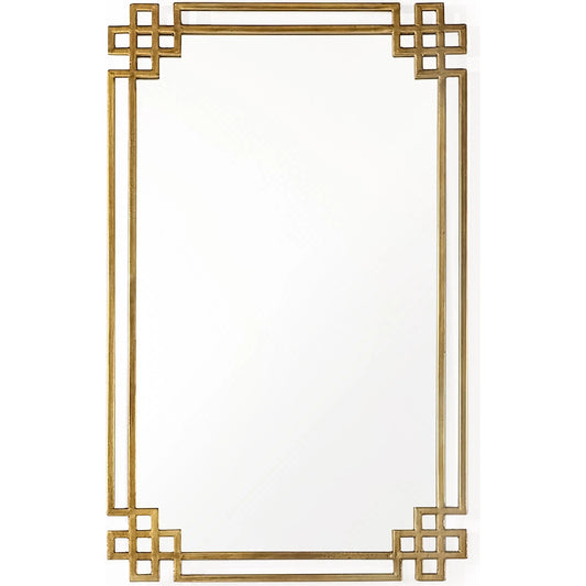 Maeve Mirror by Zentique in antique gold. Made from iron, mirror, mdf in a modern style.