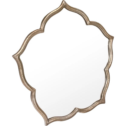 Ariel Mirror by Zentique in distressed silver. Made from iron, mirror, mdf in a unique style.