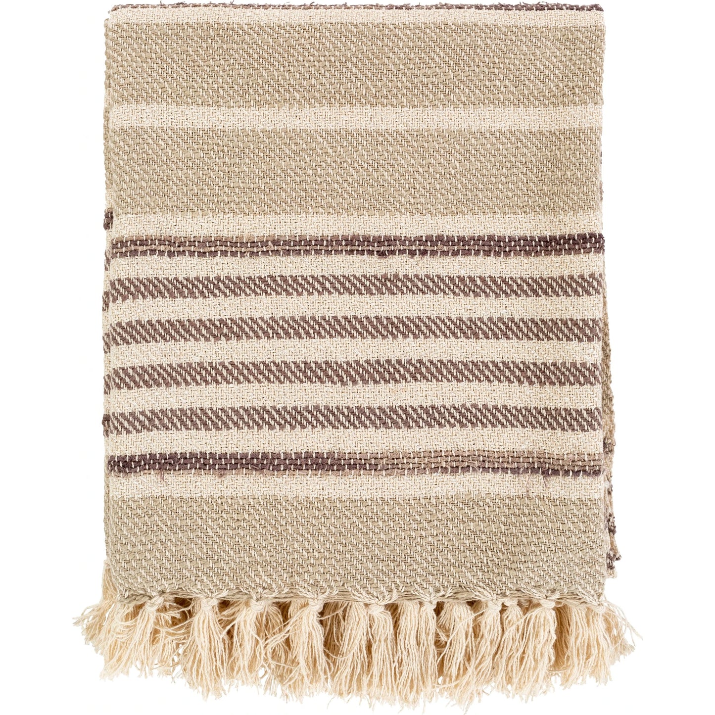000 SI-1877582 | Primary Silo | Beau Throw - 32939 by Surya in light beige, charcoal. Made from 100% cotton in a eclectic & global style.