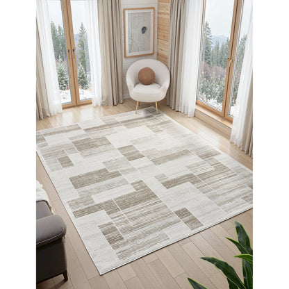 Ember Rug - EB2001 by Kalaty in grey. Made from polyester in a unique style.