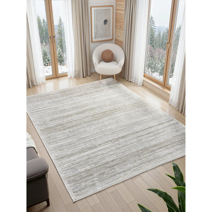 Ember Rug - EB2002 by Kalaty in grey. Made from polyester in a unique style.