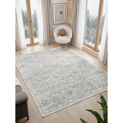 Ember Rug - EB2004 by Kalaty in grey. Made from polyester in a unique style.