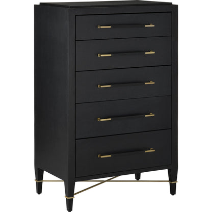 Verona Five-Drawer Chest by Currey and Company. Made from unique in a traditional style.