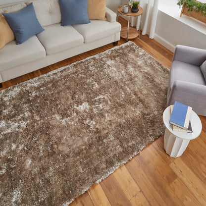 Blunham Solid Rug - 4116F by Feizy in gold, green. Made from polyester, cotton in a unique style.