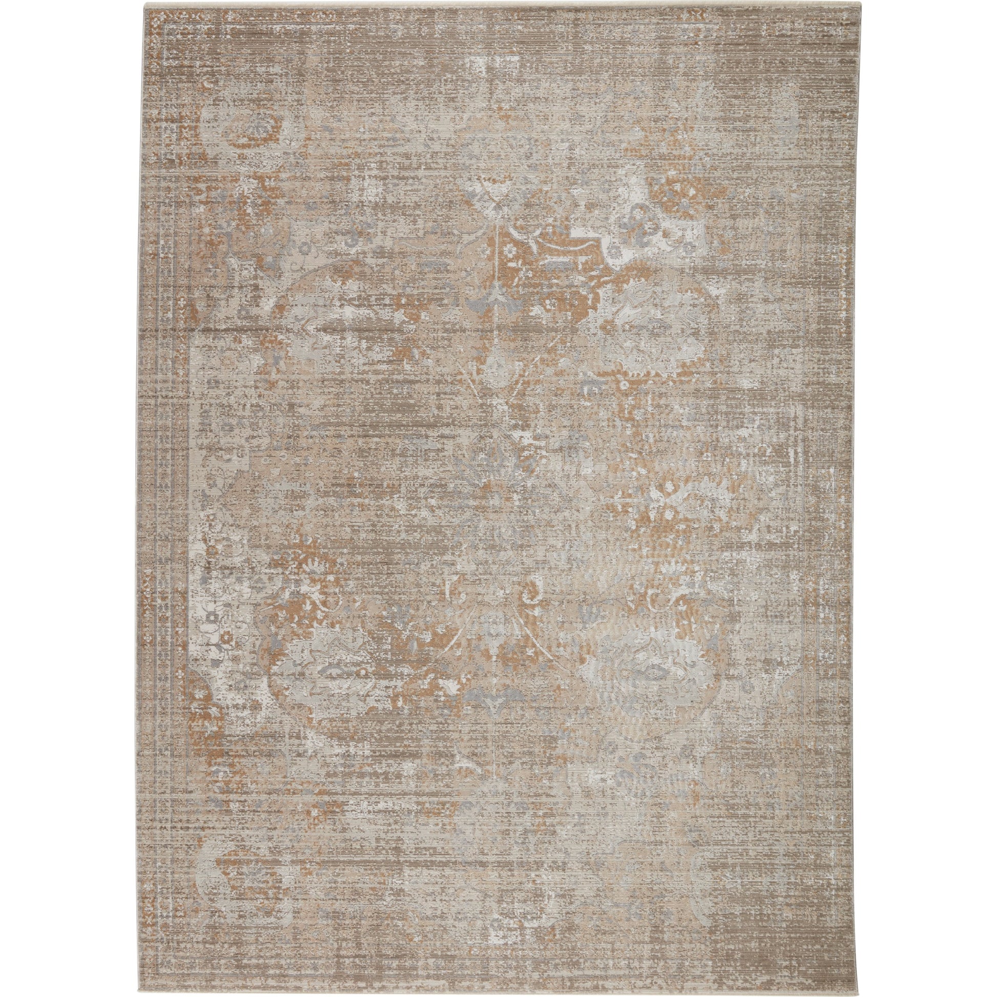 En Blanc EBC02 Rug by Jaipur Living in beige, white. Made from 70% shrink polyester, 30% viscose in a unique style.