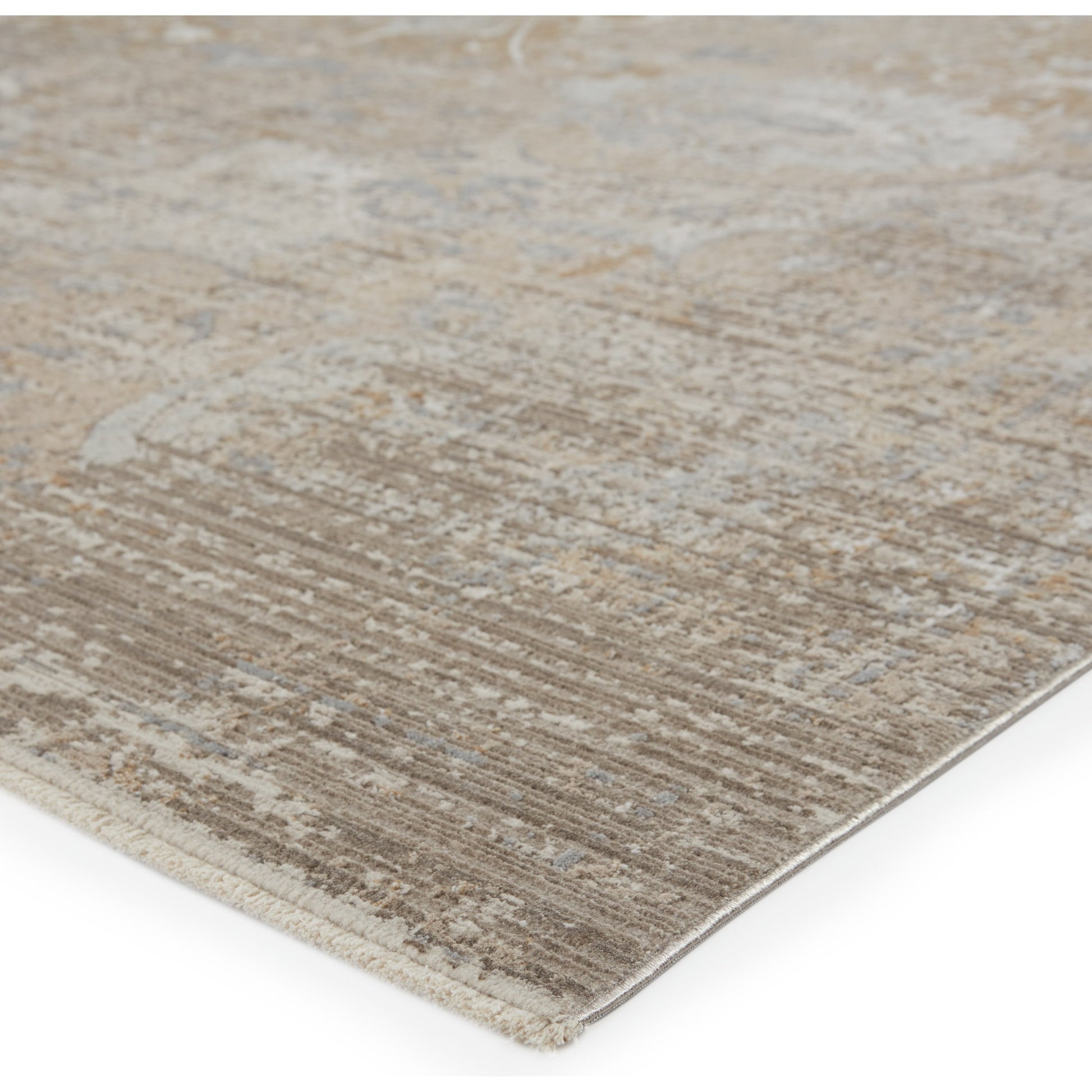 En Blanc EBC02 Rug by Jaipur Living in beige, white. Made from 70% shrink polyester, 30% viscose in a unique style.