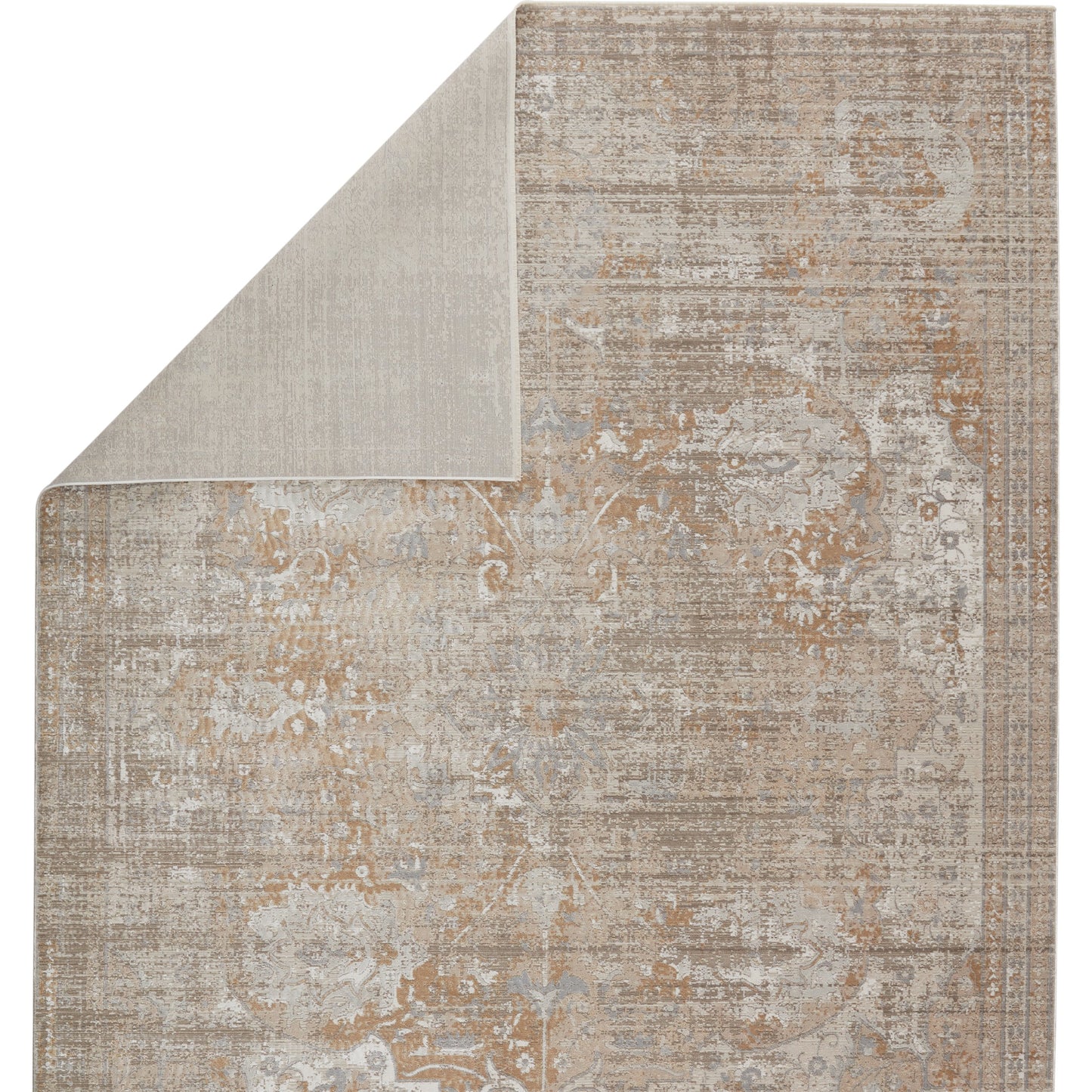 003 SI-1717451,SI-1717452,SI-1717453,SI-1781517 | Closeup | En Blanc EBC02 Rug by Jaipur Living in beige, white. Made from 70% shrink polyester, 30% viscose in a unique style.
