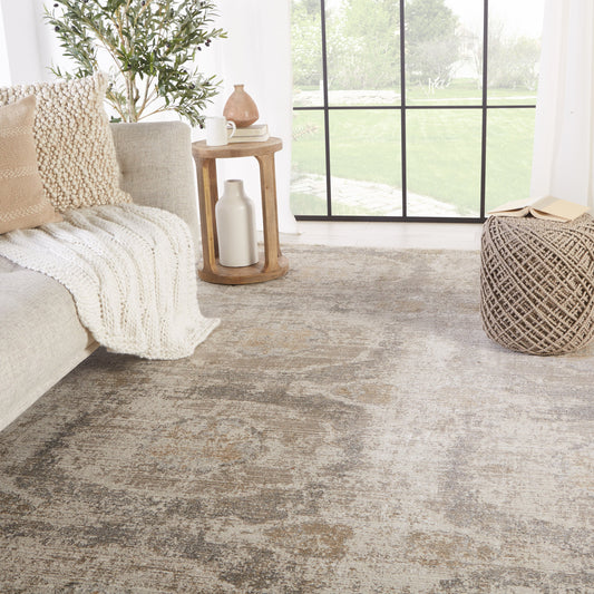 En Blanc EBC06 Rug by Jaipur Living in gray, beige. Made from unique in a unique style.