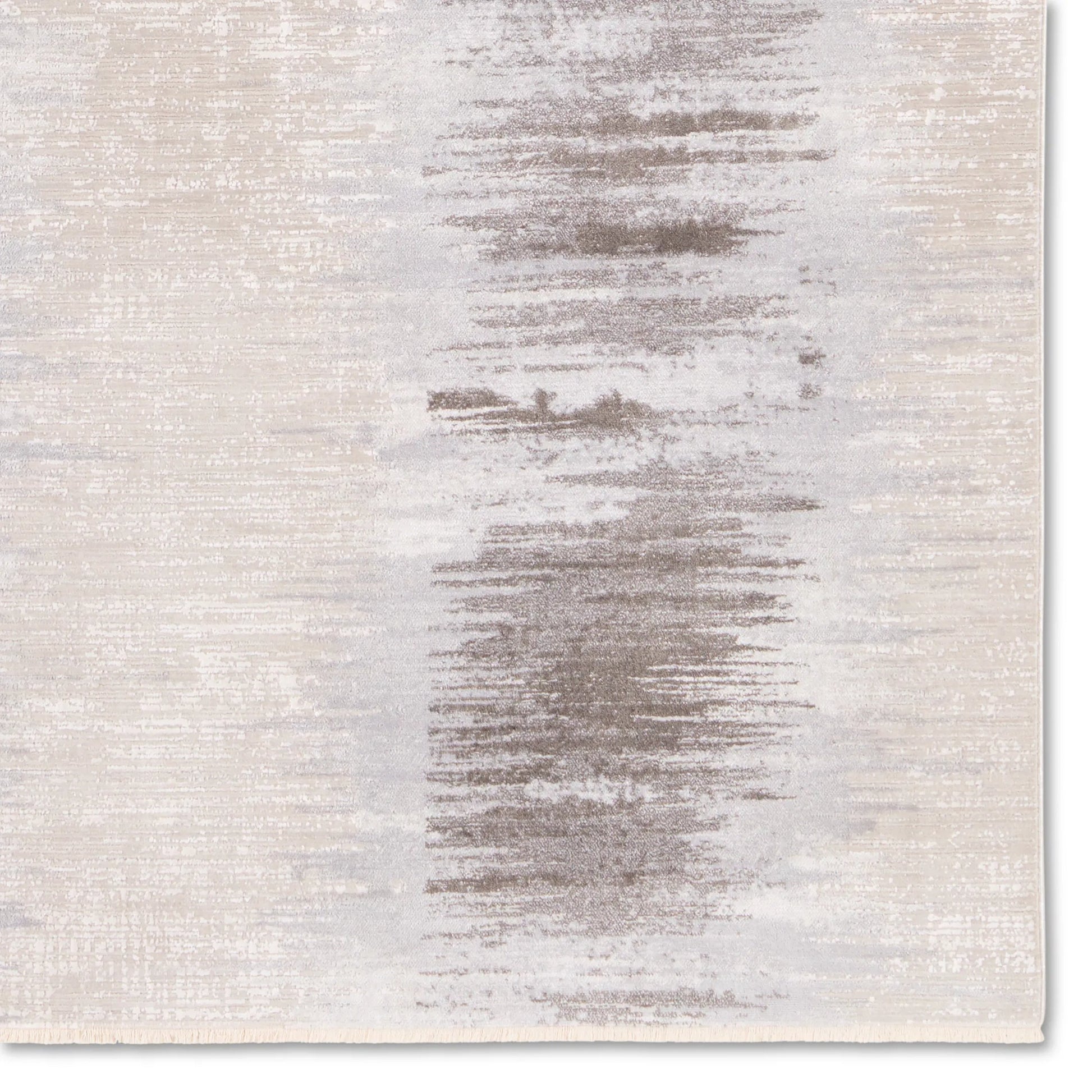 En Blanc EBC13 Rug by Jaipur Living in light gray, taupe, white. Made from 70% viscose, 30% polyester in a unique style.