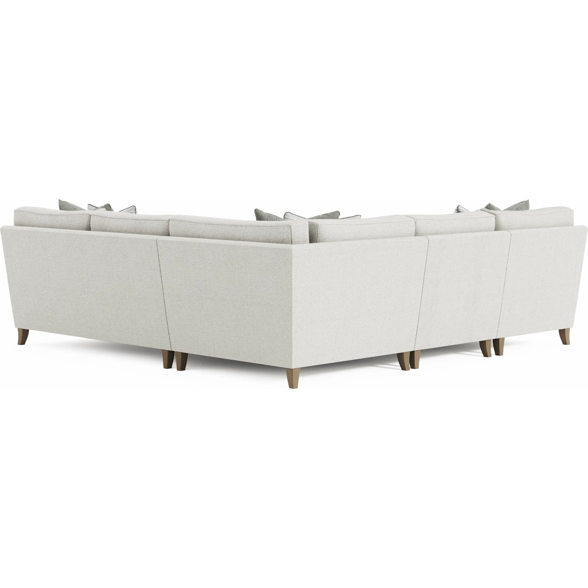 Mila 4-PIECE Fabric Sectional by Bernhardt in white. Made from fabric in a unique style.