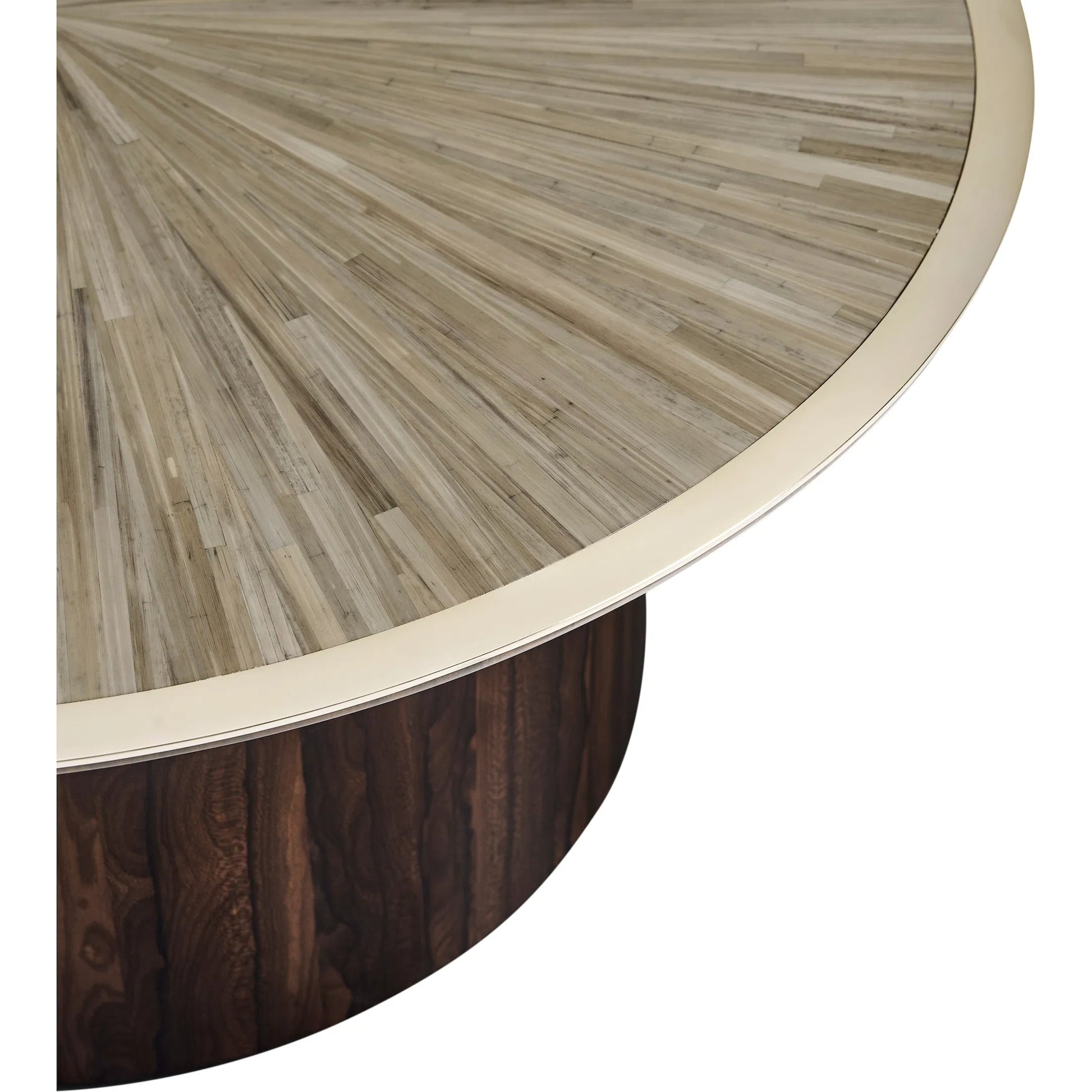 Terra Round Cocktail Table by Jonathan Charles in natural straw. Made from main straw in a unique style.