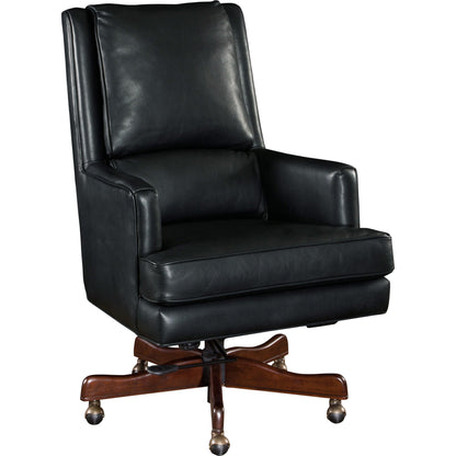 Wright Executive Chair by Hooker Furniture in carilion tune. Made from leather in a unique style.