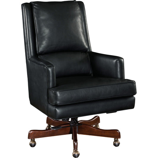 Wright Executive Chair by Hooker Furniture in carilion tune. Made from leather in a unique style.