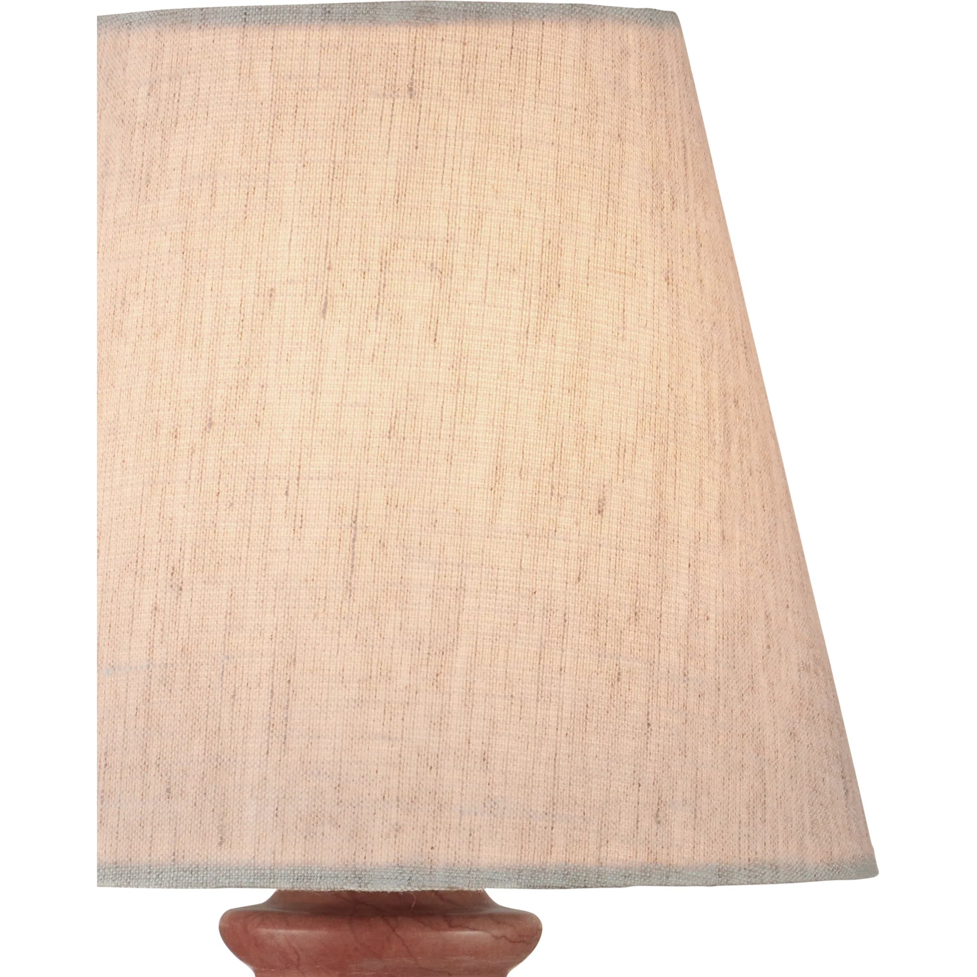 Piccolo Pink Mini Table Lamp by Currey and Company in natural rose. Made from rosa cappuccino marble in a eclectic & global style.