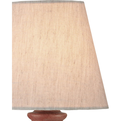 Piccolo Pink Mini Table Lamp by Currey and Company in natural rose. Made from rosa cappuccino marble in a eclectic & global style.