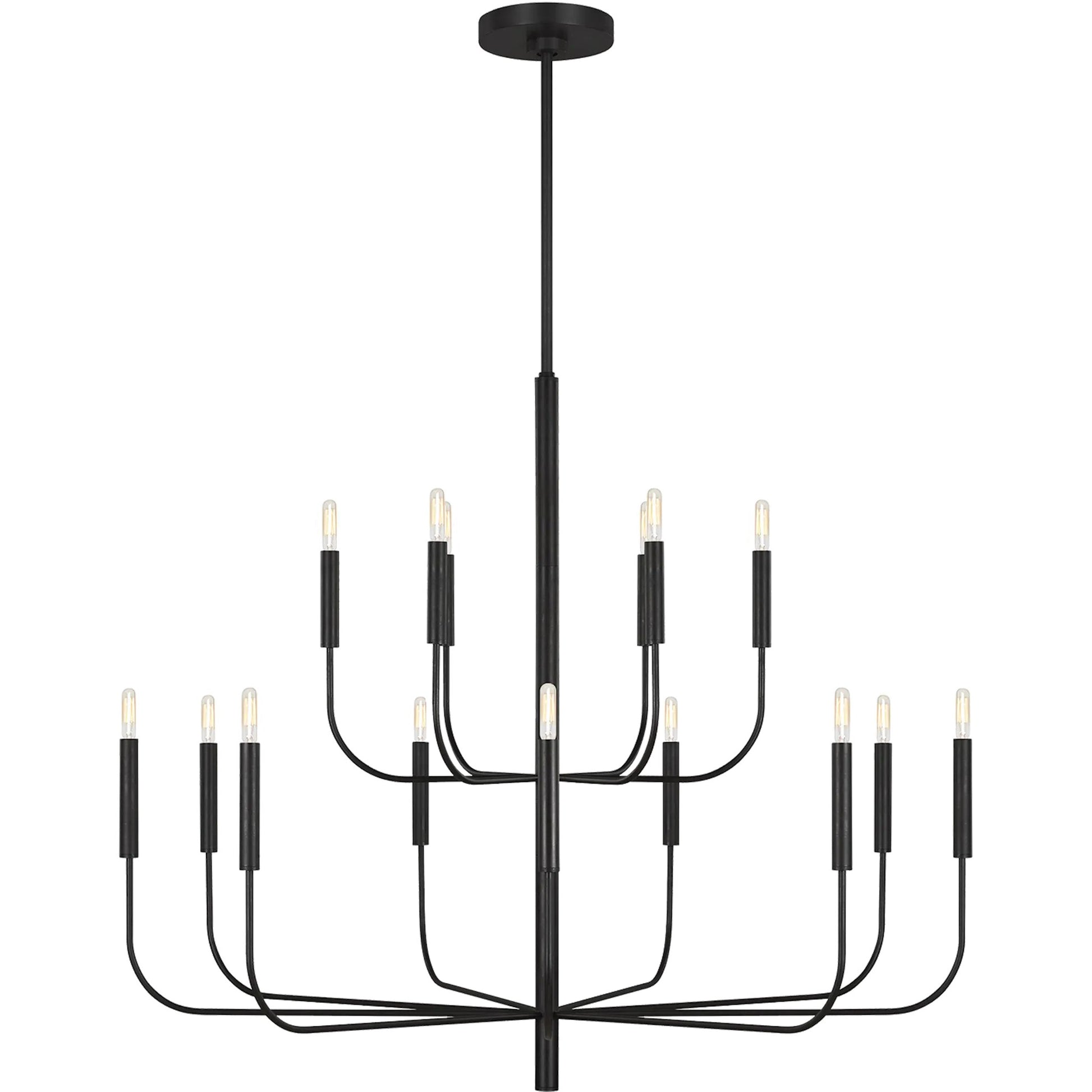 Brianna Large Two-Tier Chandelier by Visual Comfort & Co.. Made from steel in a modern style.