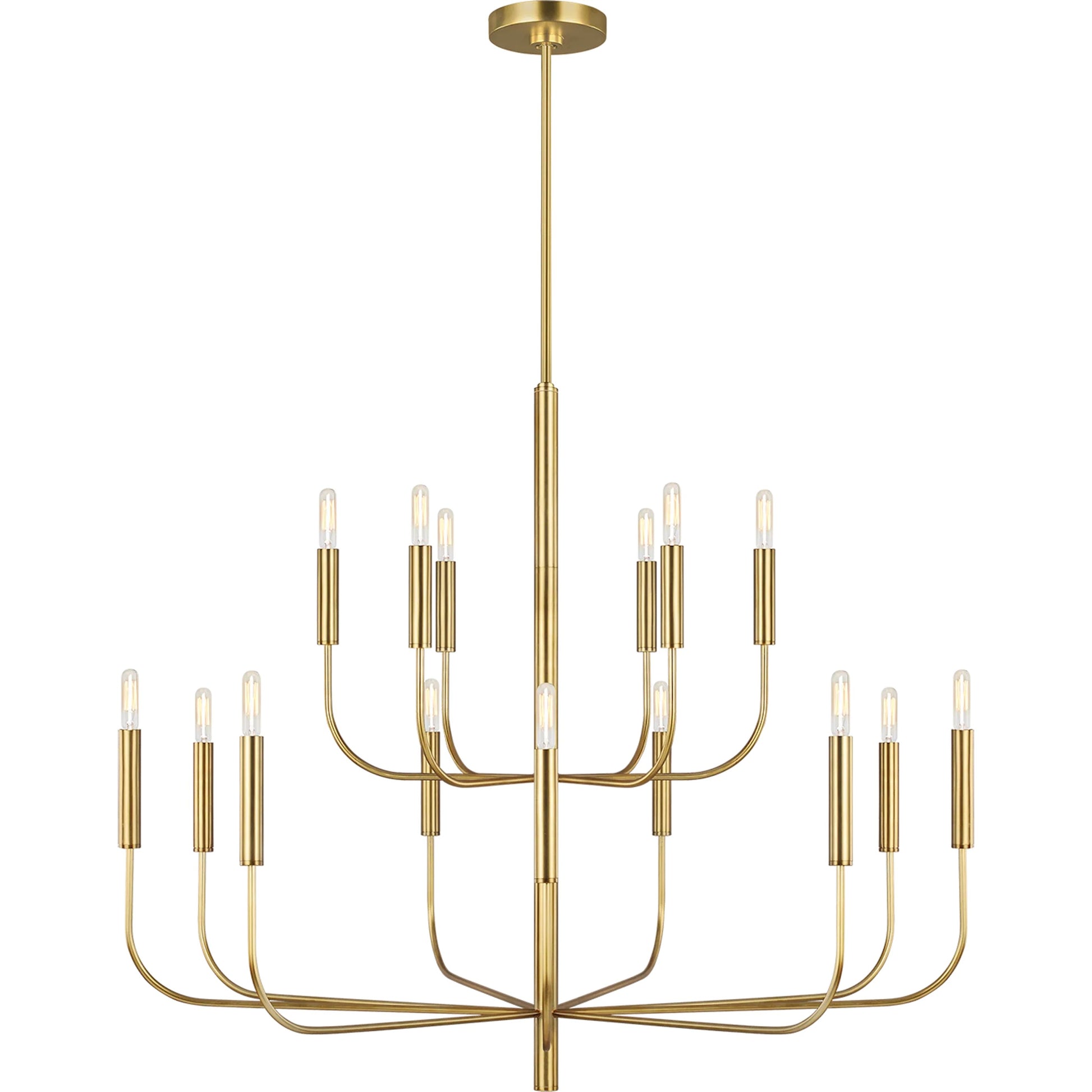 Brianna Large Two-Tier Chandelier by Visual Comfort & Co.. Made from steel in a modern style.