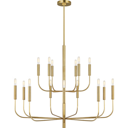 Brianna Large Two-Tier Chandelier by Visual Comfort & Co.. Made from steel in a modern style.