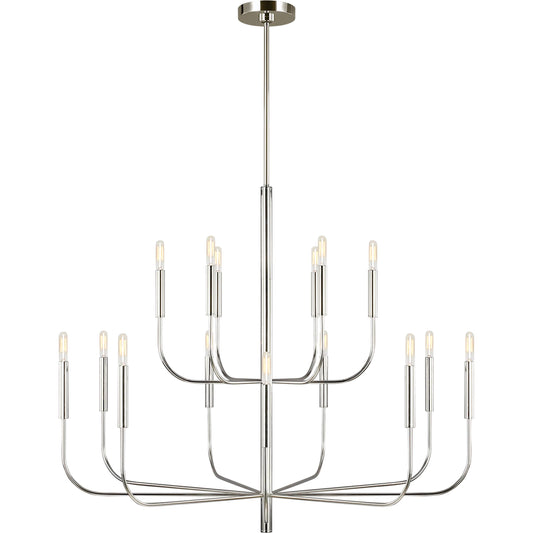 Brianna Large Two-Tier Chandelier by Visual Comfort & Co.. Made from steel in a unique style.