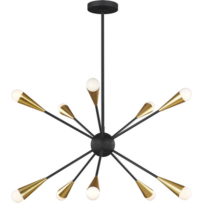 Jax Medium Chandelier by Visual Comfort & Co.. Made from steel in a modern style.