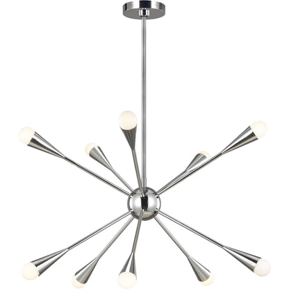 Jax Medium Chandelier by Visual Comfort & Co.. Made from steel in a modern style.