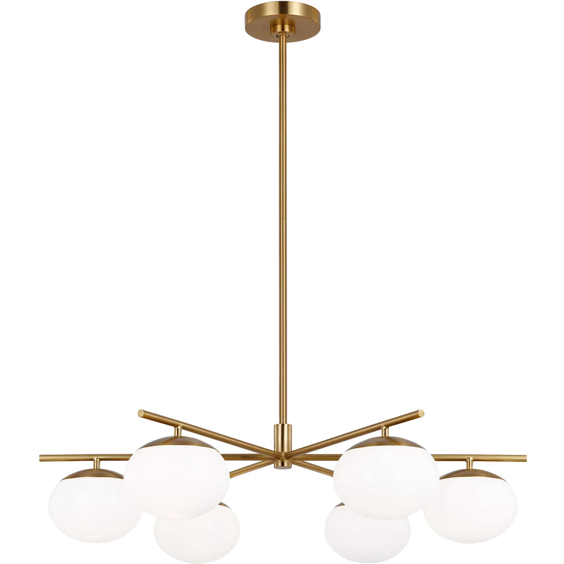 Lune Large Chandelier by Visual Comfort & Co.. Made from steel in a unique style.