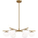 Lune Large Chandelier by Visual Comfort & Co.. Made from steel in a unique style.