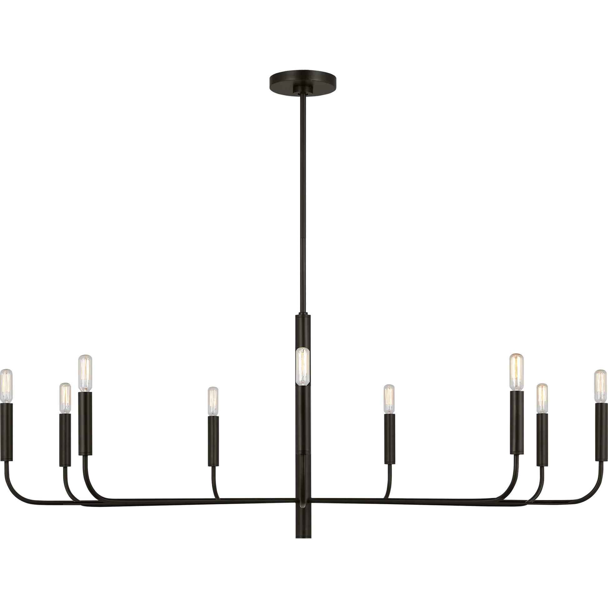 Brianna Wide Chandelier by Visual Comfort & Co.. Made from steel in a modern style.