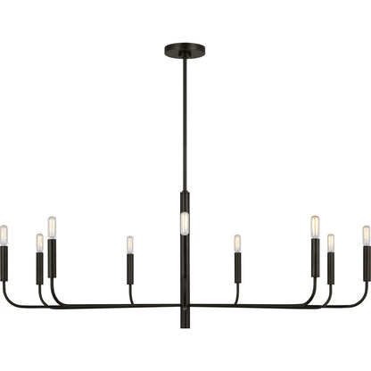 Brianna Wide Chandelier by Visual Comfort & Co.. Made from steel in a modern style.