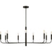 Brianna Wide Chandelier by Visual Comfort & Co.. Made from steel in a modern style.