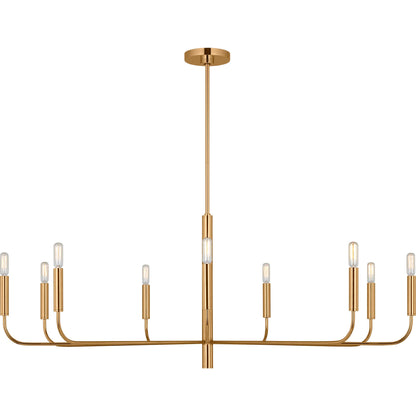 Brianna Wide Chandelier by Visual Comfort & Co.. Made from steel in a modern style.