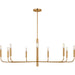 Brianna Wide Chandelier by Visual Comfort & Co.. Made from steel in a modern style.
