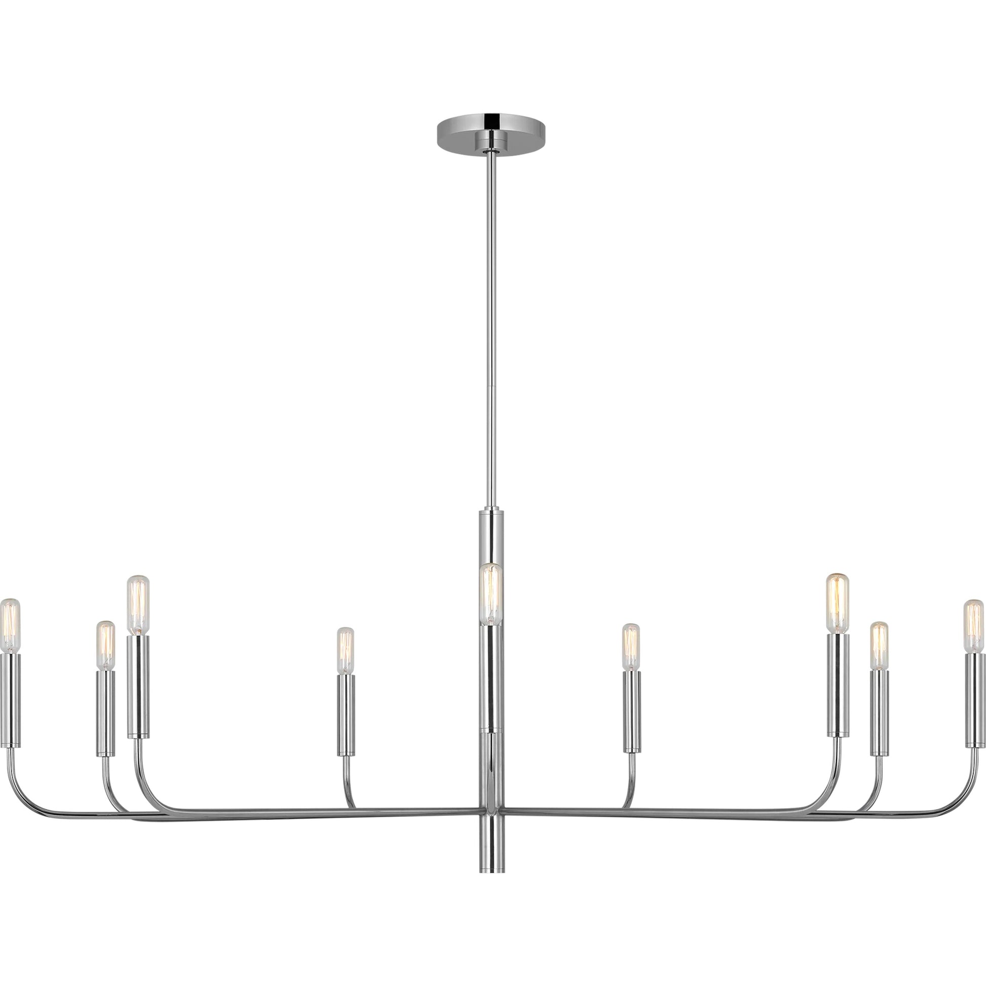 Brianna Wide Chandelier by Visual Comfort & Co.. Made from steel in a modern style.