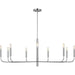 Brianna Wide Chandelier by Visual Comfort & Co.. Made from steel in a modern style.