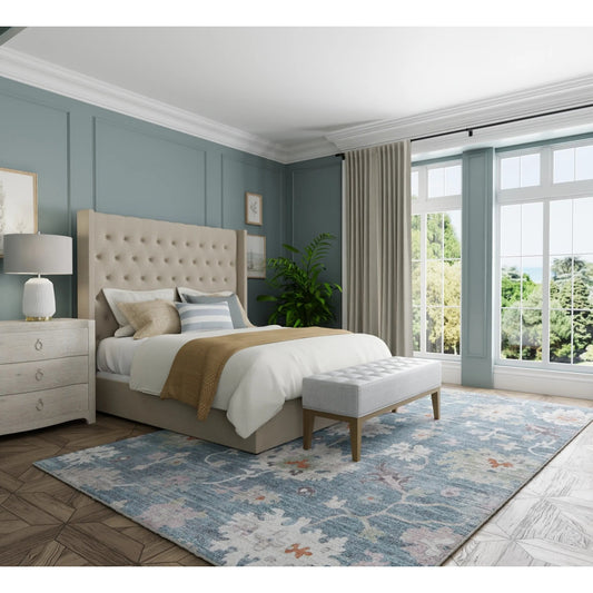 Dartmouth Transitional Rug - DRT39QMF by Feizy in blue, ivory, pink. Made from polypropylene in a unique style.