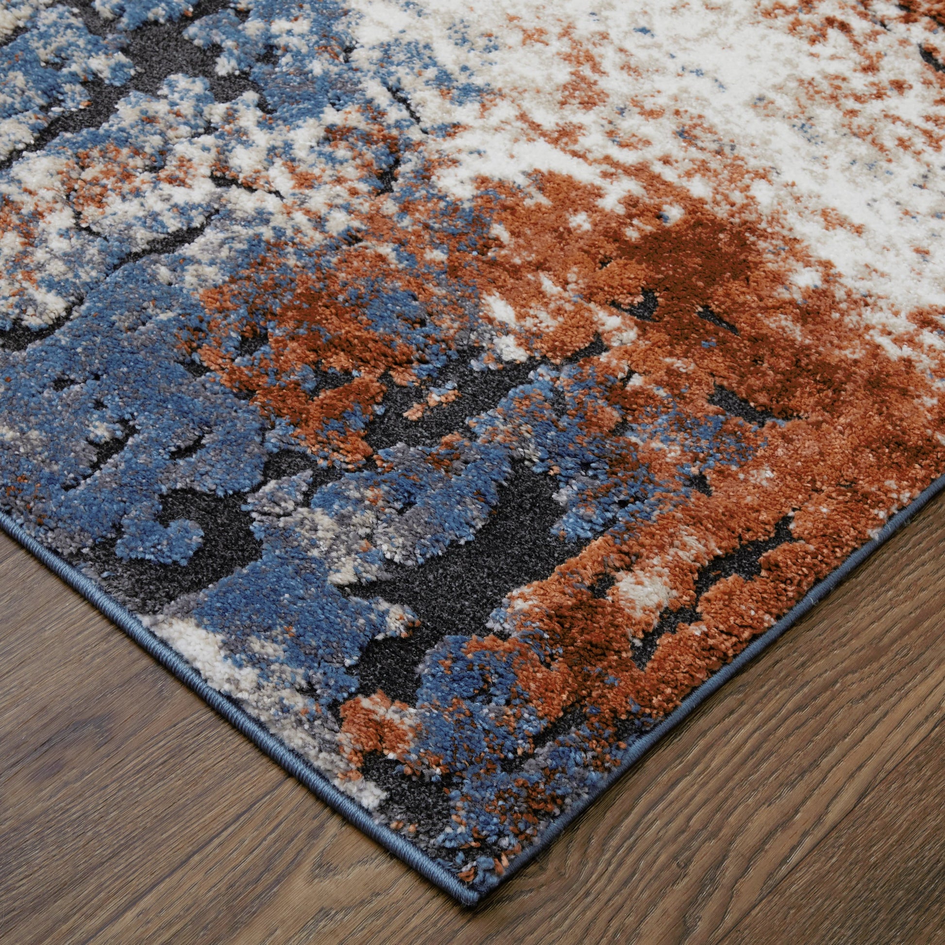 Gilmore Rug - 39MNF by Feizy in ivory, blue, taupe. Made from polypropylene in a unique style.