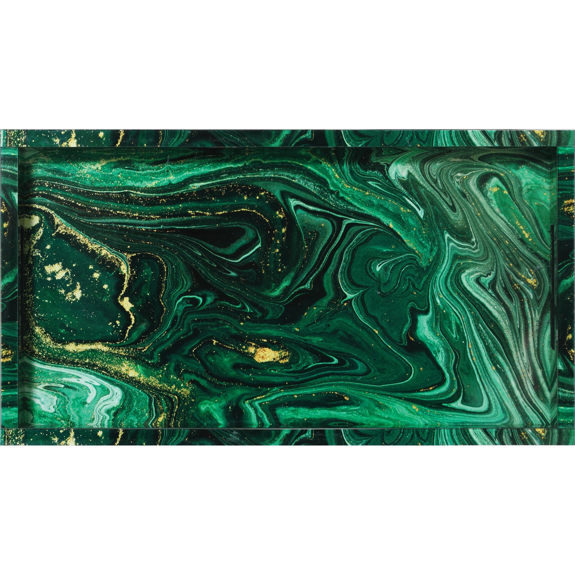 Interstellar Tray by Currey and Company. Made from glass, paper, engineered wood in a modern style.