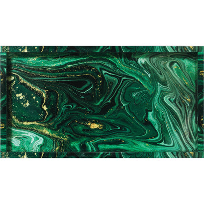 Interstellar Tray by Currey and Company. Made from glass, paper, engineered wood in a modern style.